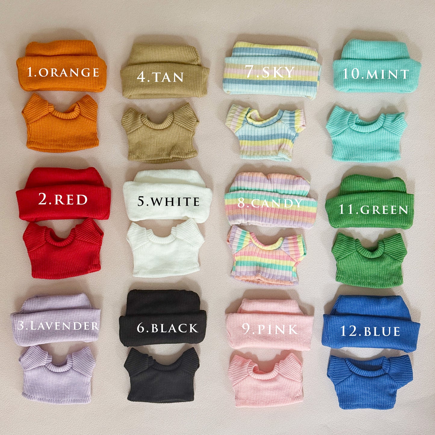 Labubu Shirt And Beanie Set