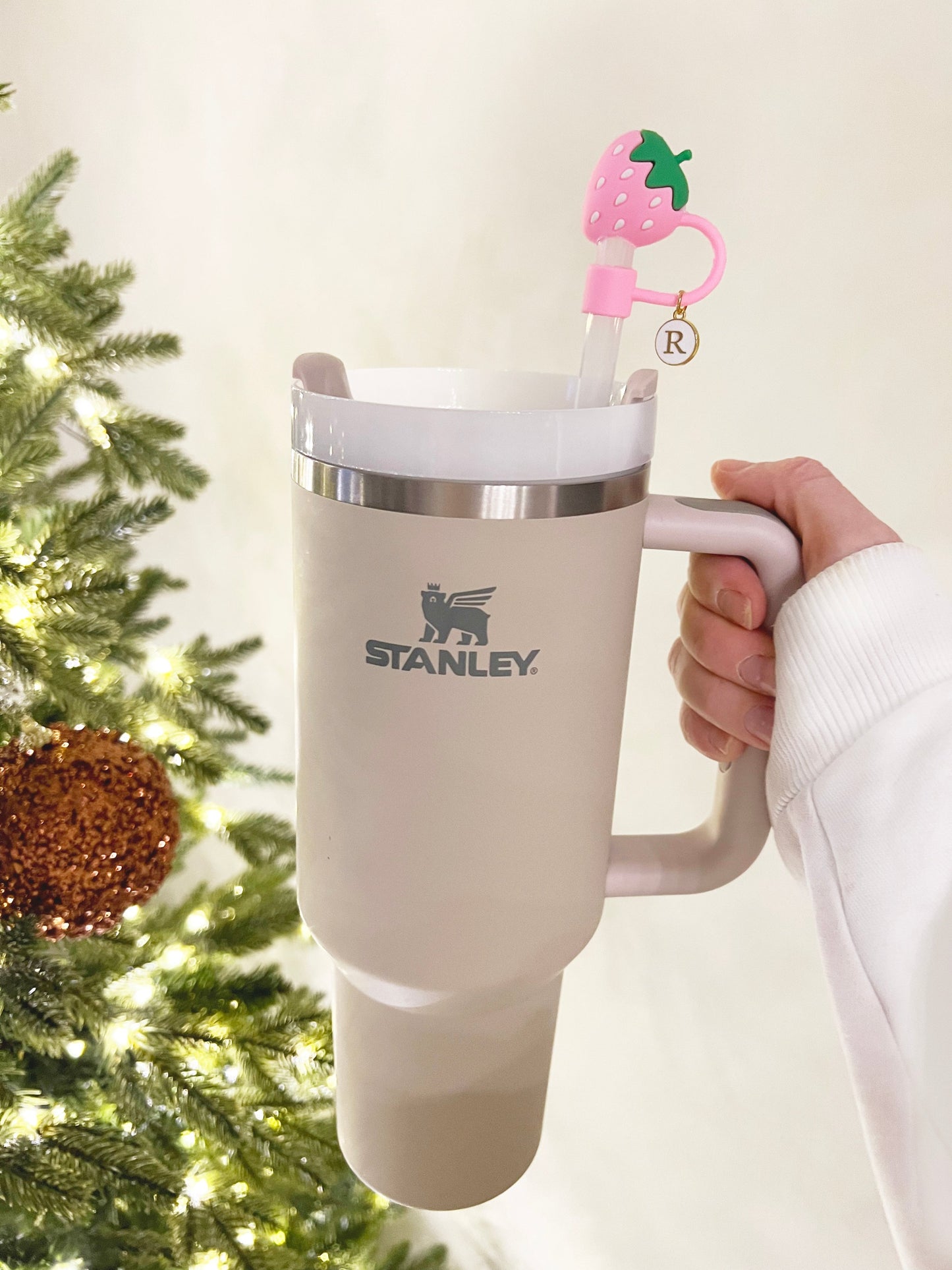 stanley straw cover strawberry