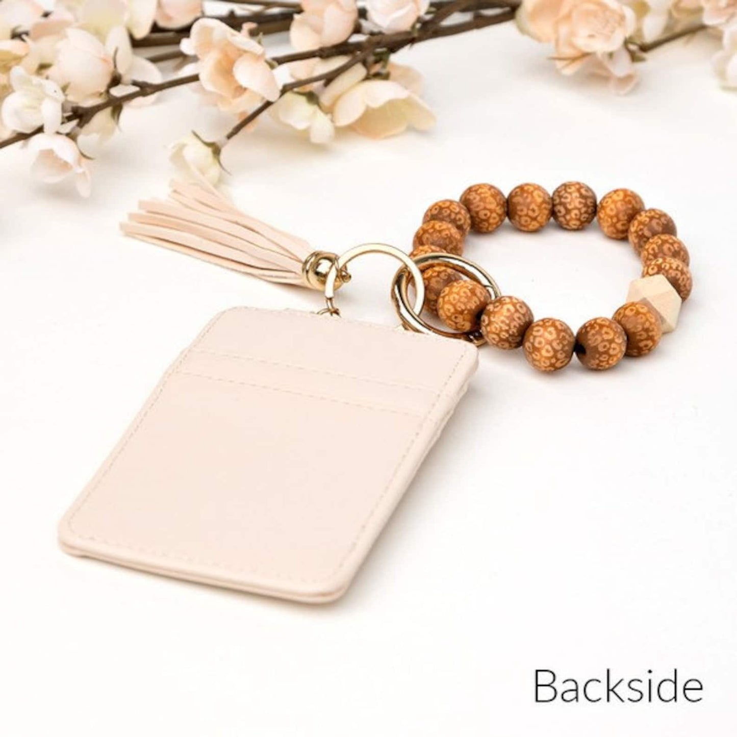 beaded keychain wallet