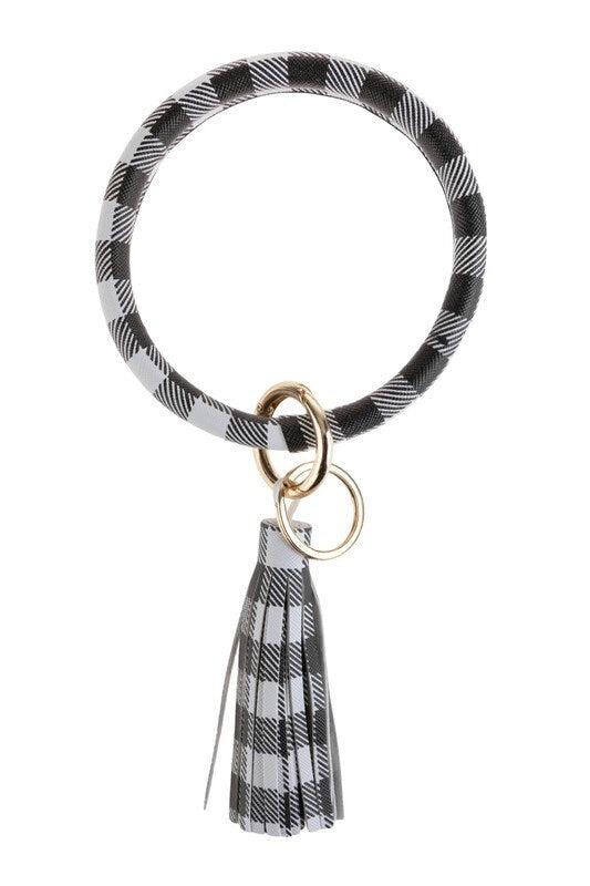 Plaid Keyring