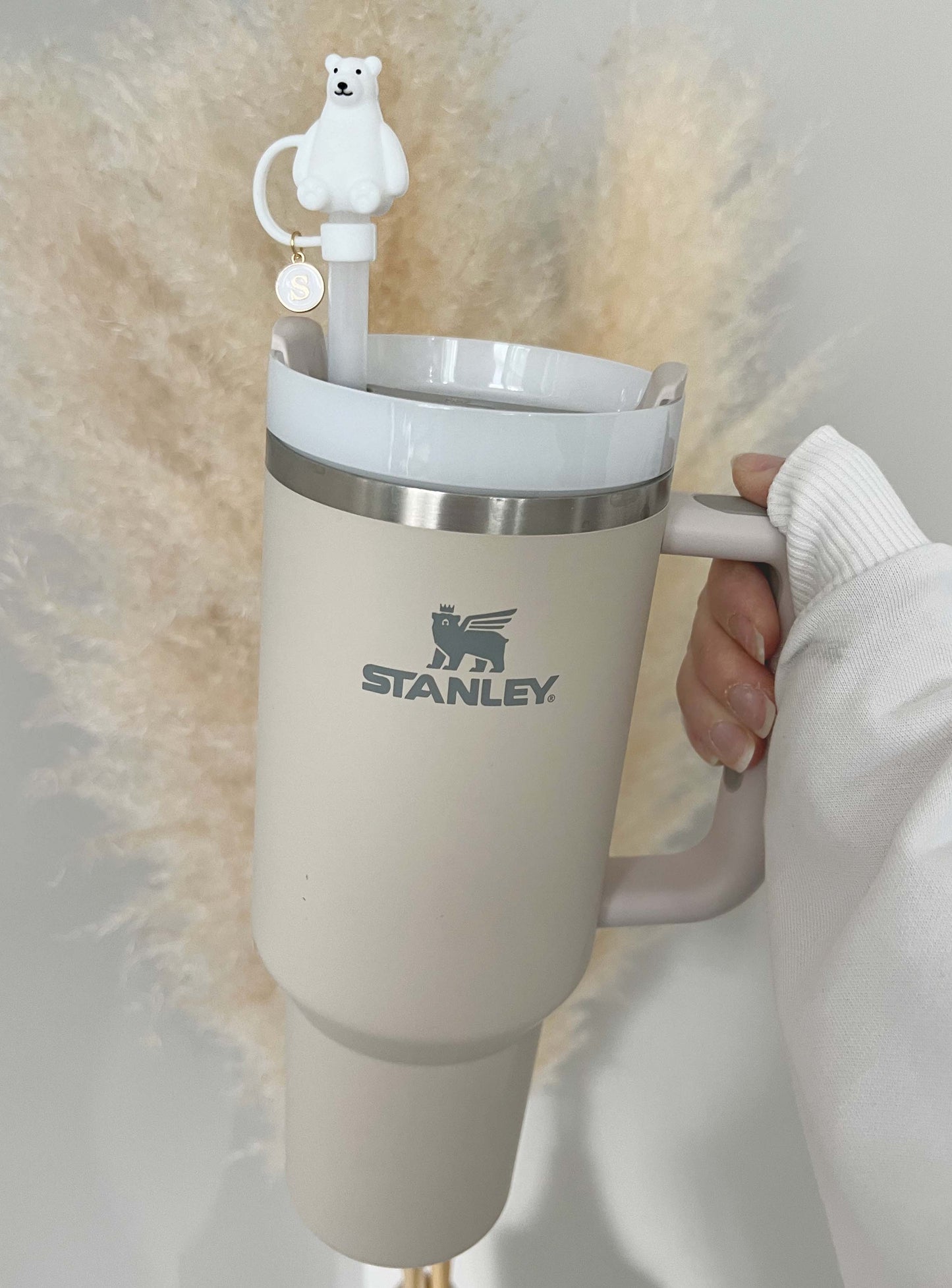 Stanley Straw Cap Animals - Polar Bear - straw cover