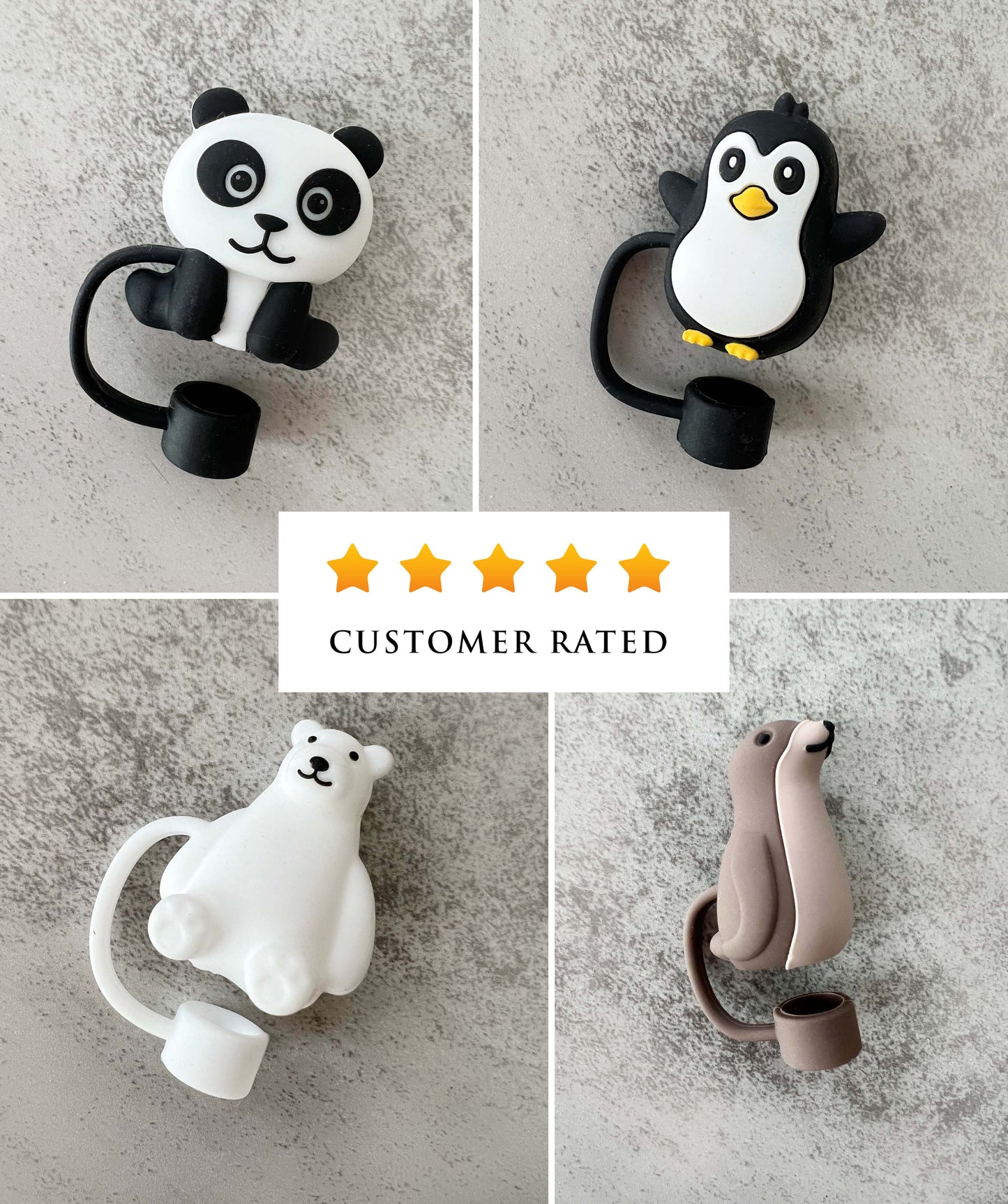 Stanley Straw Cap Animals - straw cover