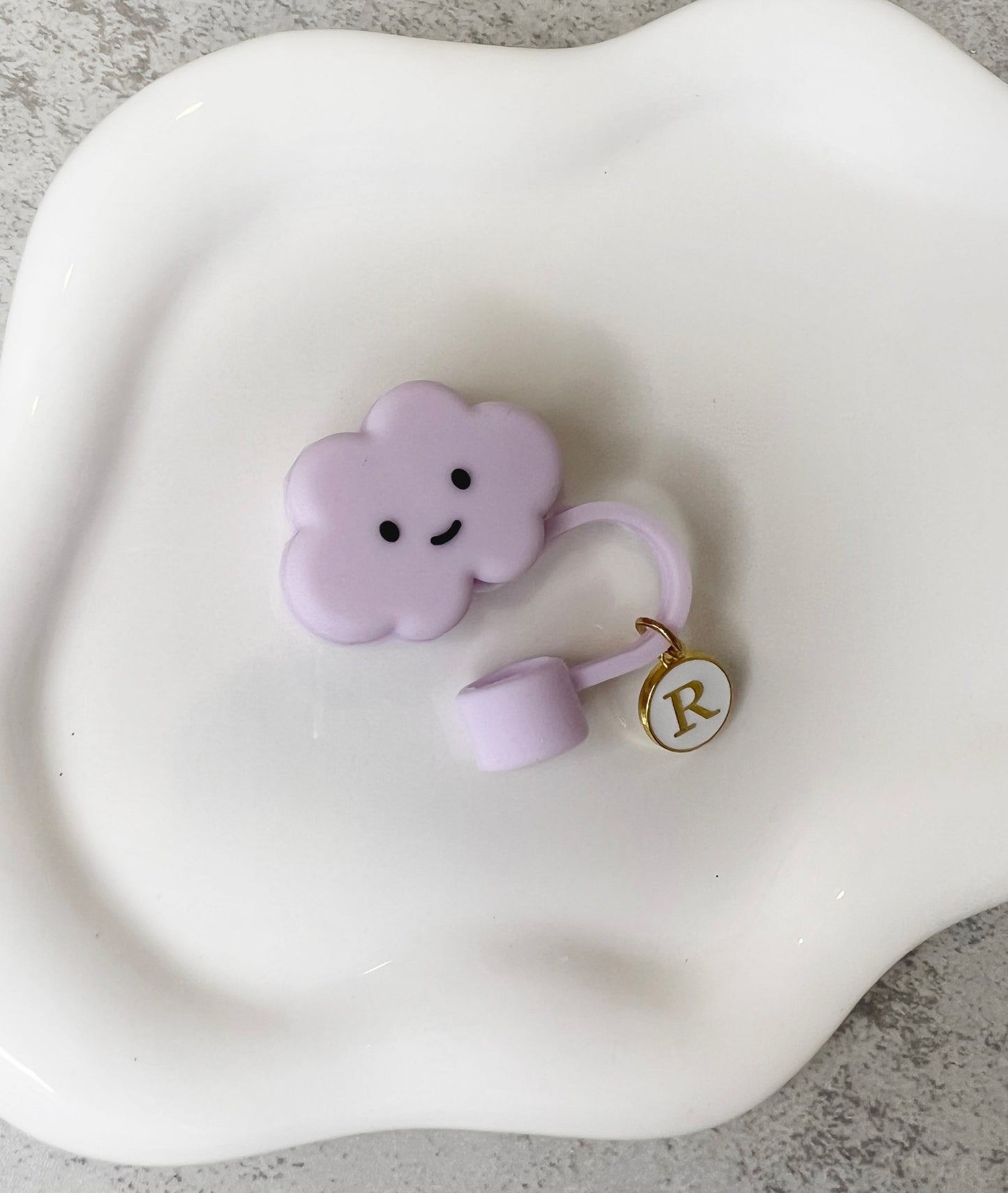 Stanley Straw Cap Cloud - Purple - straw cover