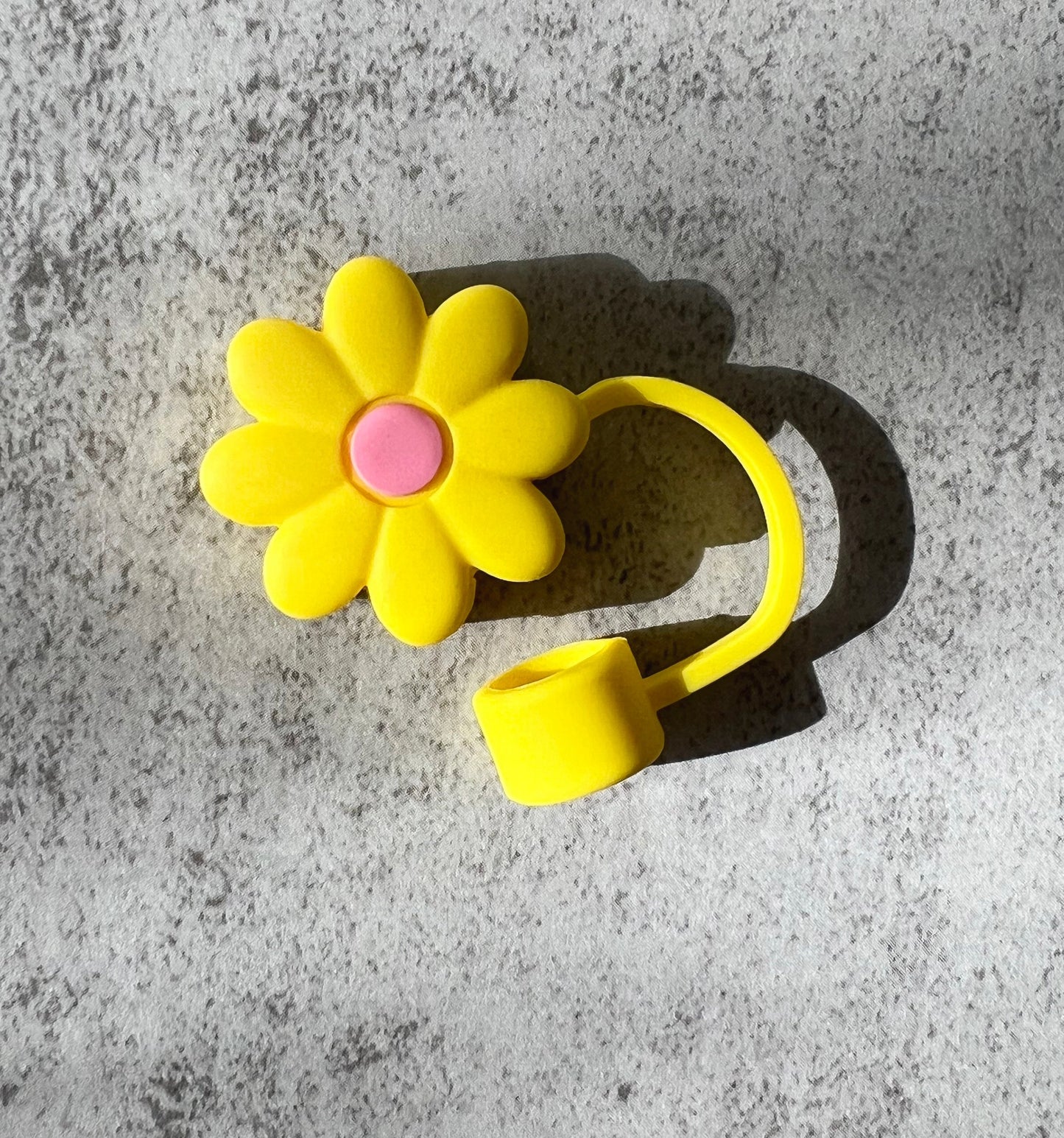 Stanley Straw Cap Flower - Dark Yellow - straw cover