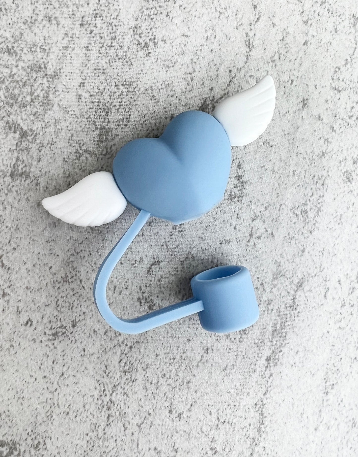 Stanley Straw Cap Heart - Blue - straw cover