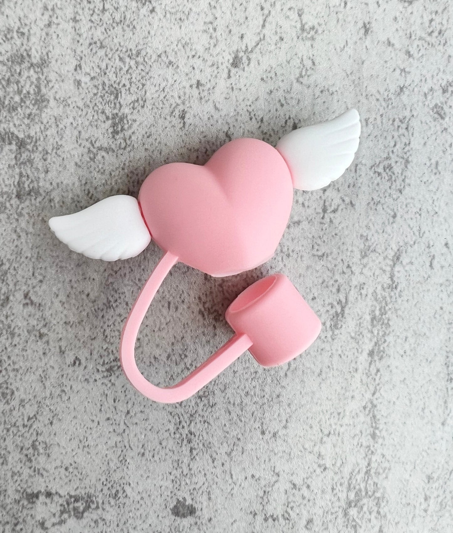 Stanley Straw Cap Heart - Pink - straw cover