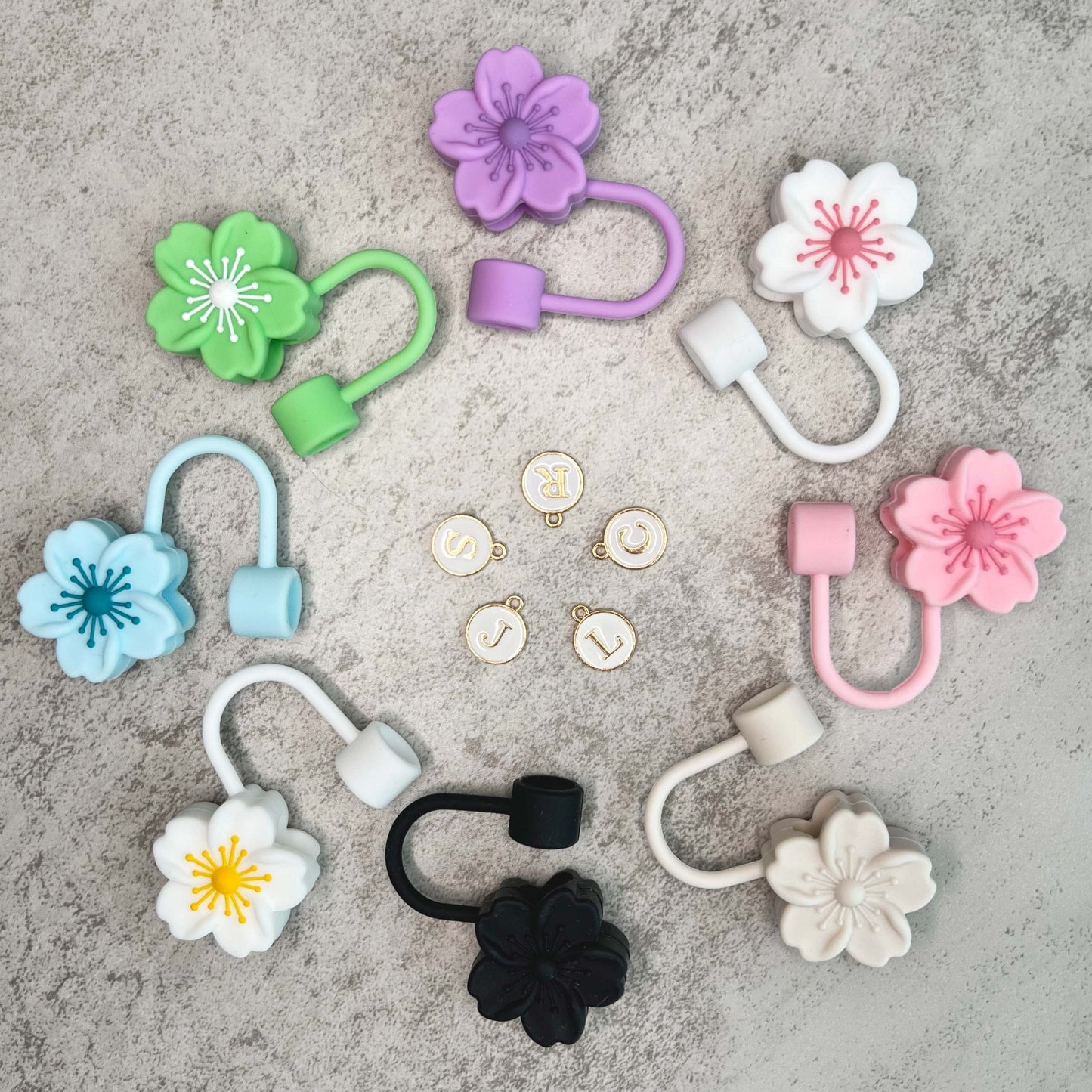 stanley straw cover Hawaiin flower