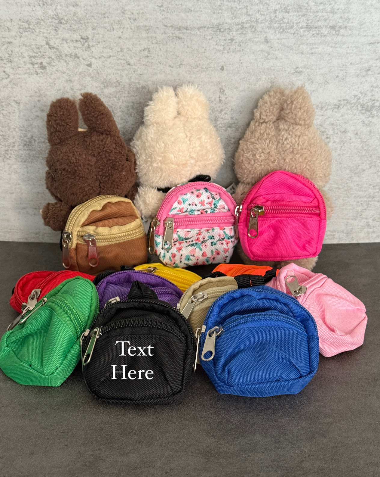 labubu backpack with custom logo