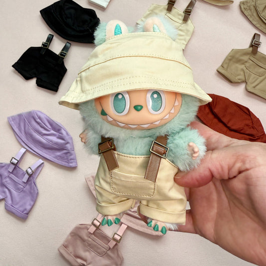 labubu bucket hat and rollovers
