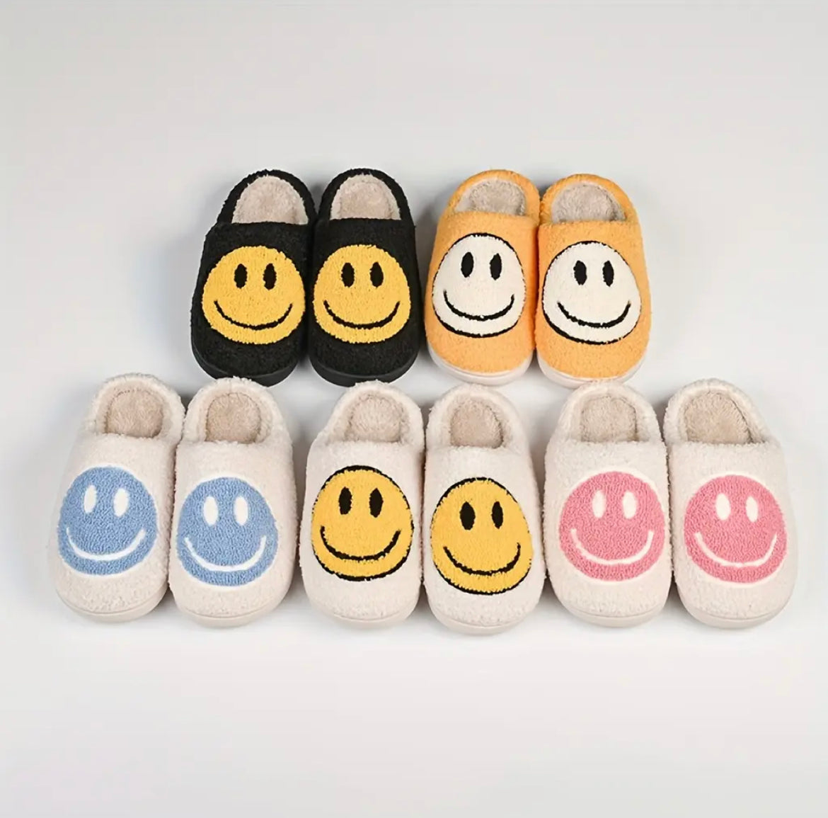 smiley face slippers