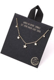 Gold Stars Necklace