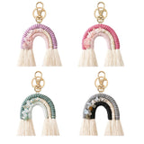 Macrame Rainbow Keychain