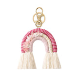 Macrame Rainbow Keychain