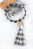 Plaid Keyring