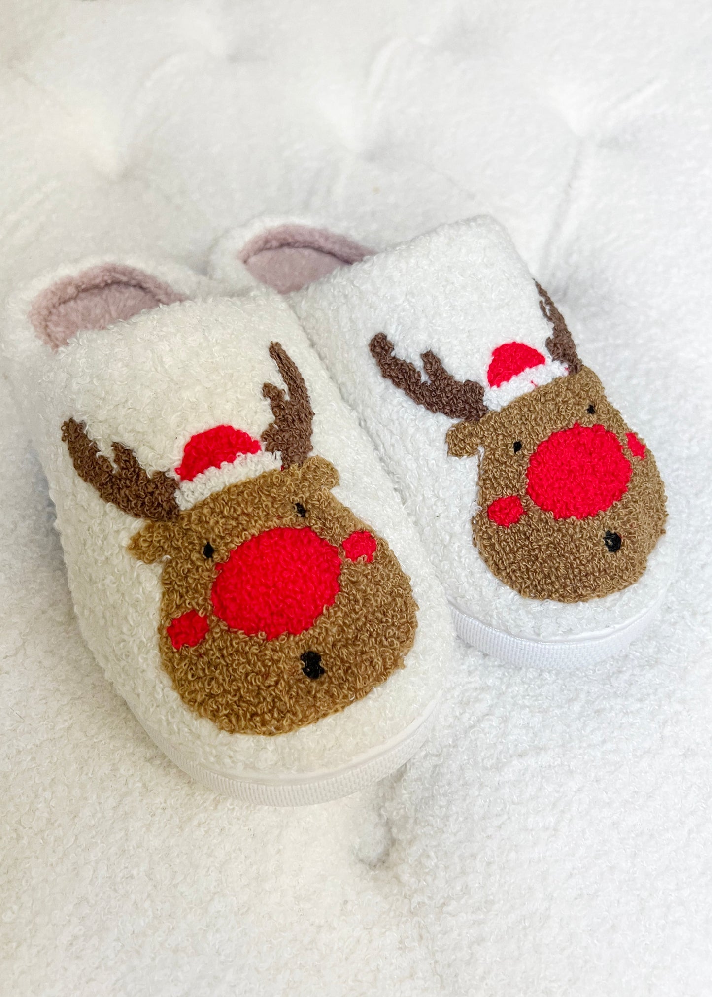 Reindeer Slippers Red - Small 36/37 - Slippers