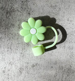 Stanley Straw Cap Flower - Lime - straw cover