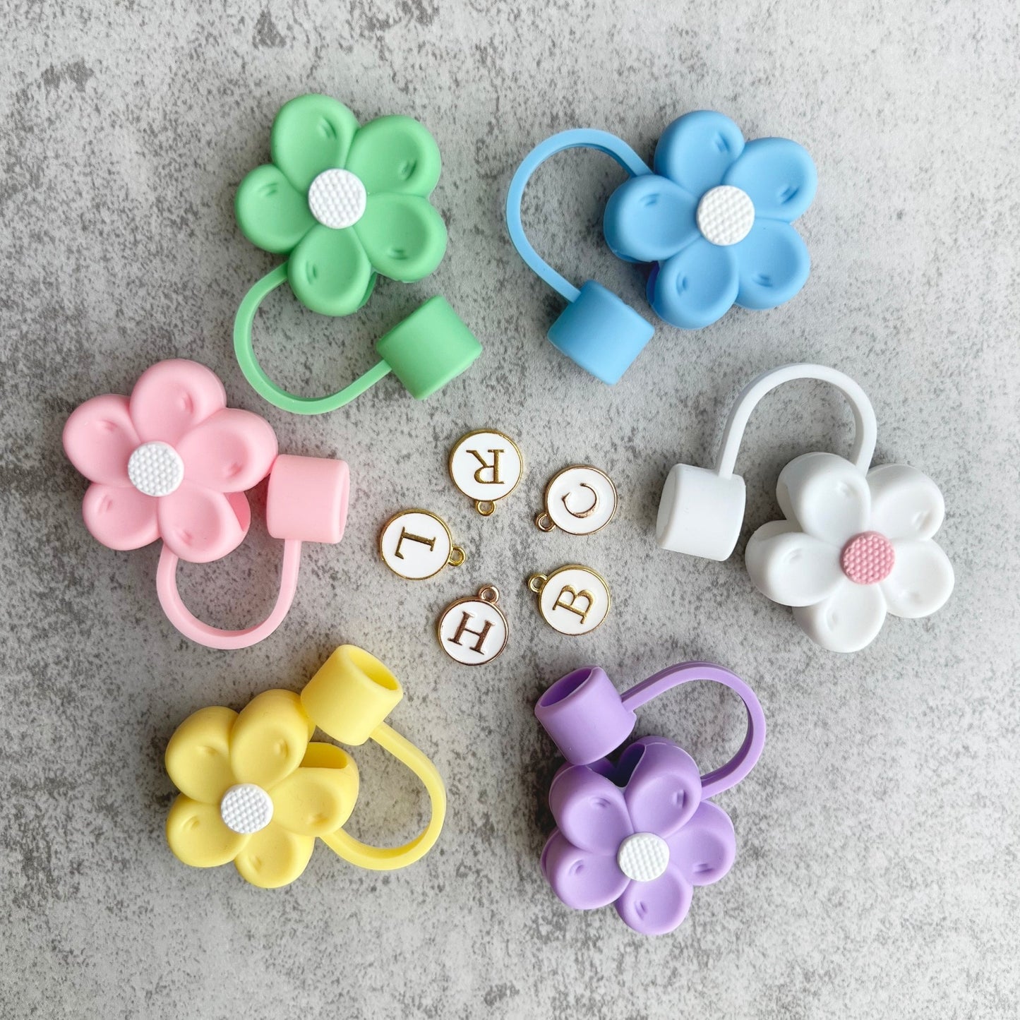 stanley straw cover flower