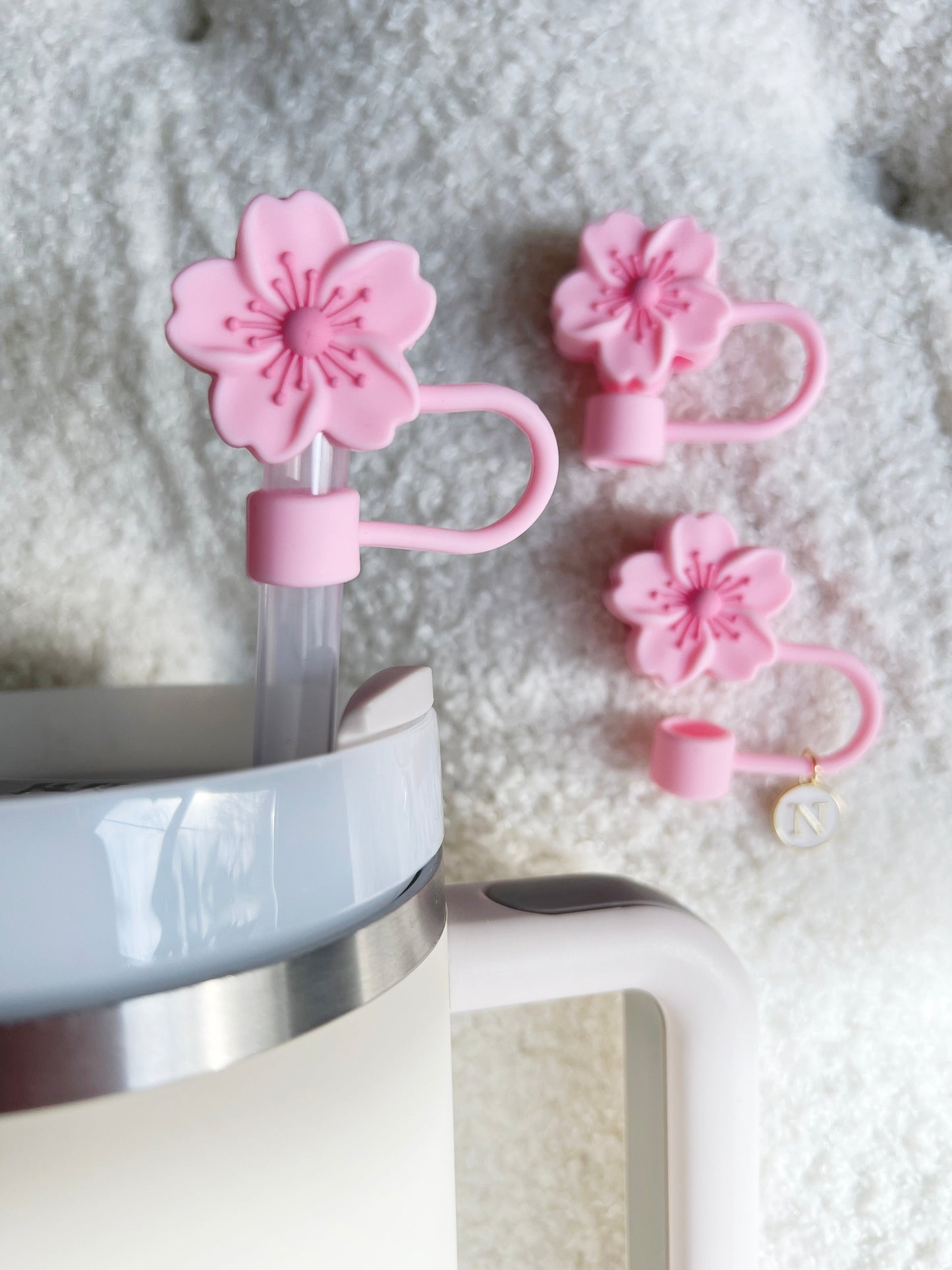 Stanley Straw Cap Hawaiian Flower - straw cover